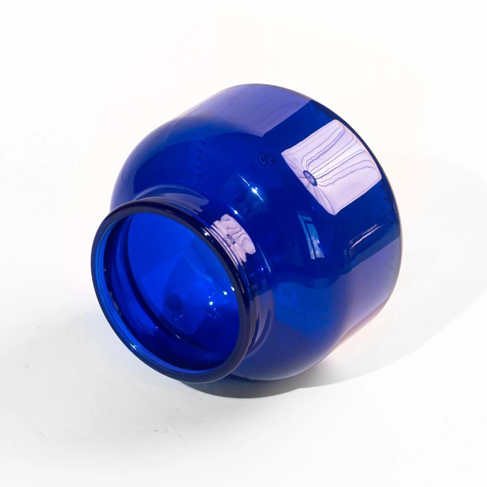 19 oz Translucent Blue Glass Jar Decorating