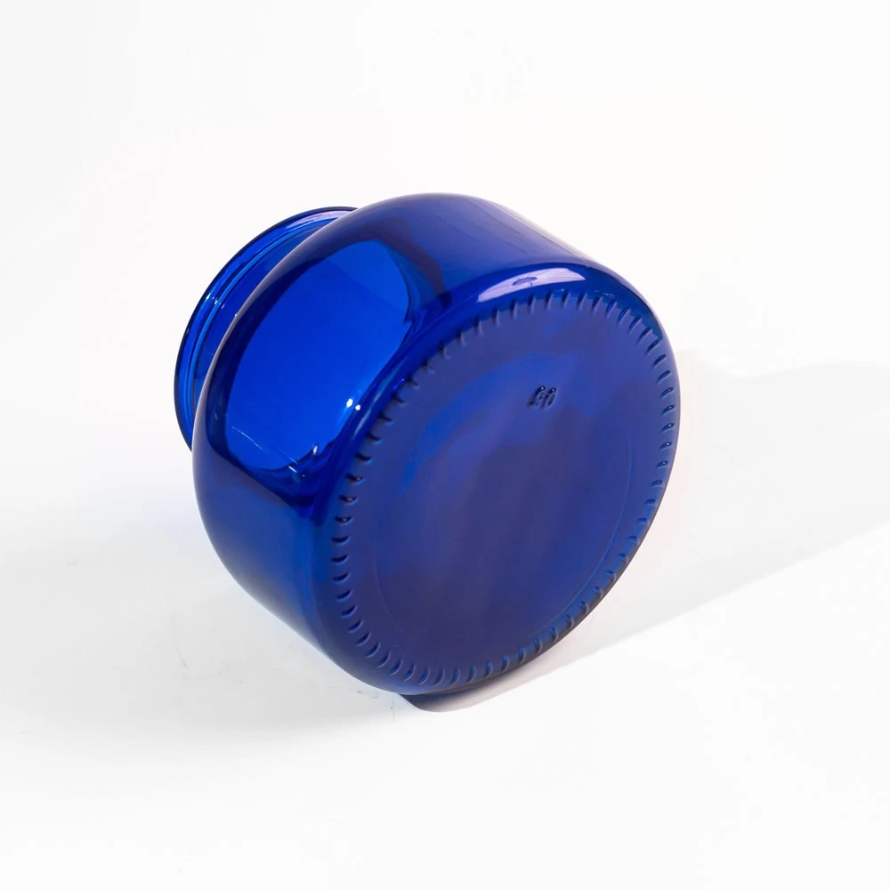 19 oz Translucent Blue Glass Jar Decorating