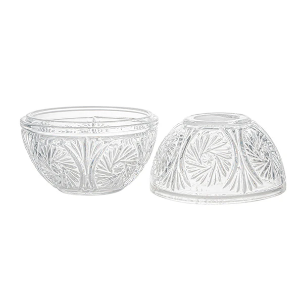Luxury Multi-functional Textured Glass Jar for Candle, Candy, Tissue