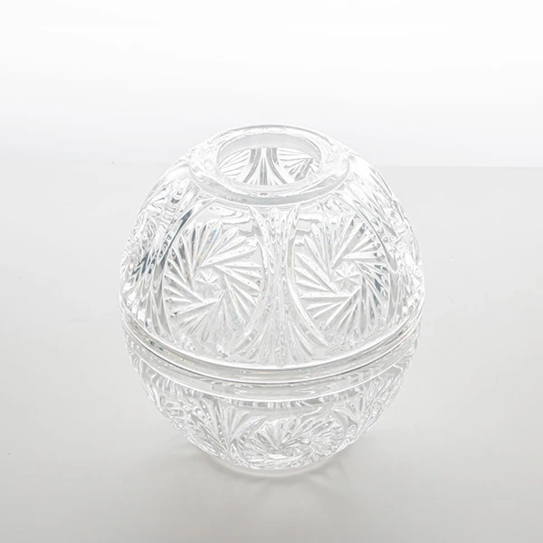 Luxury Multi-functional Textured Glass Jar for Candle, Candy, Tissue