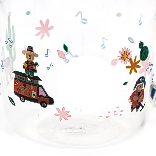 380ml Decal Printed Borosilicate Glass Mug - COPY - 30bmad