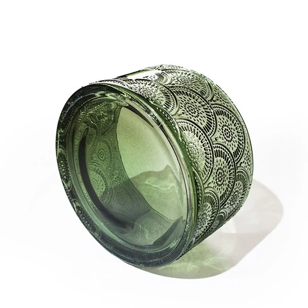 Wholesale 3 wick Candle Holder Glass Jar with Blank Frame