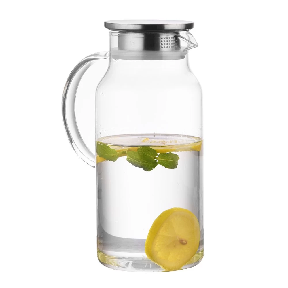 High End Quliaty Glass Cold Water Kettle Portable Water Pot Scented Tea Kettle for Home Office