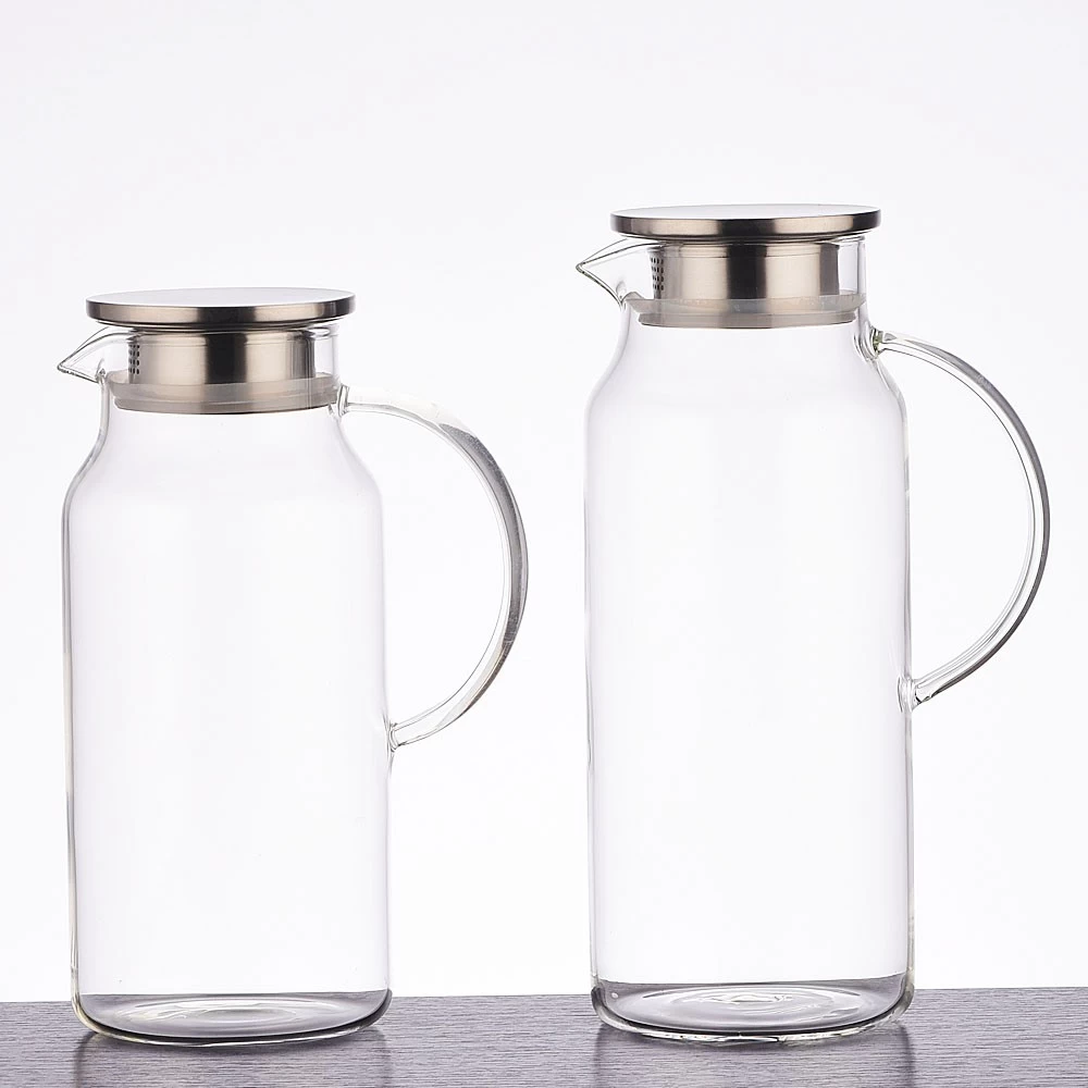 High End Quliaty Glass Cold Water Kettle Portable Water Pot Scented Tea Kettle for Home Office