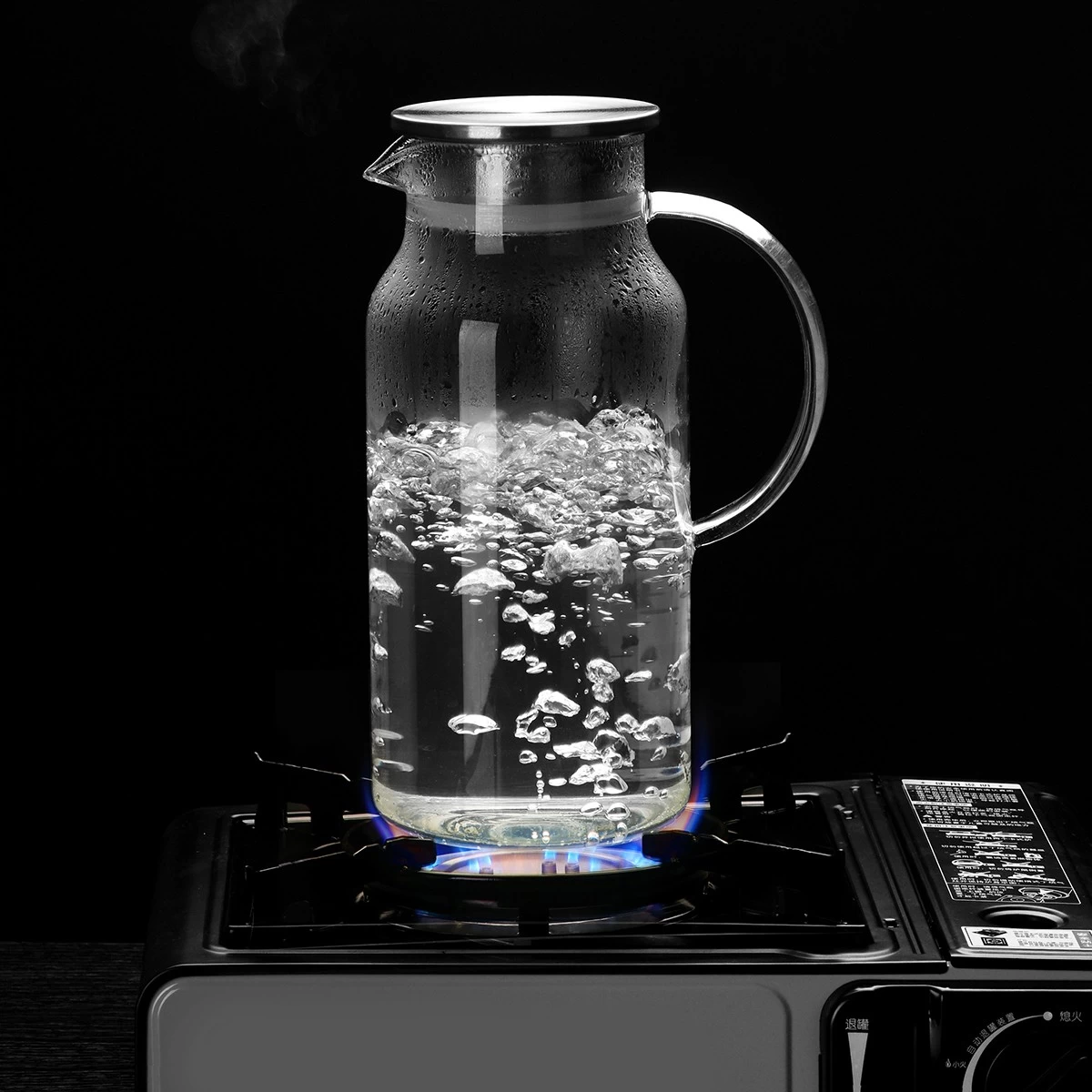 High End Quliaty Glass Cold Water Kettle Portable Water Pot Scented Tea Kettle for Home Office