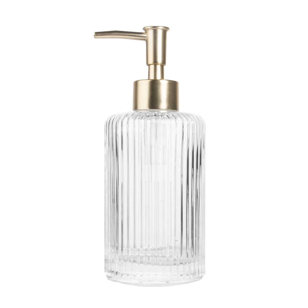 Ribbed Glass Bathroom Collection Clear
