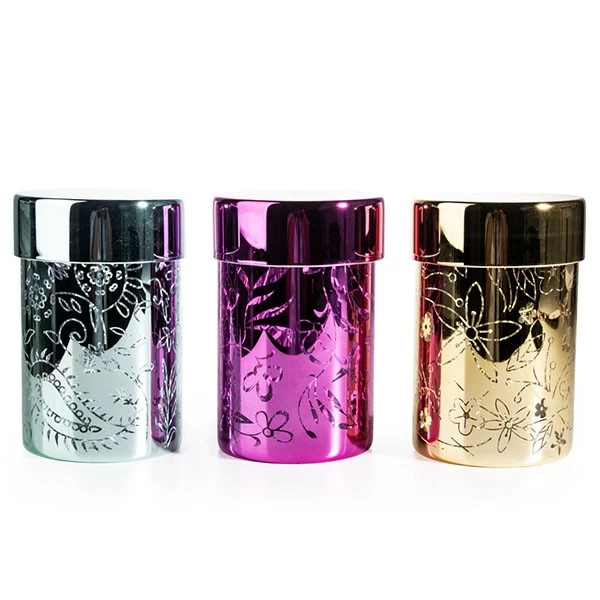 Premium Engraved Mercury Borosilicate Glass Jar Supply