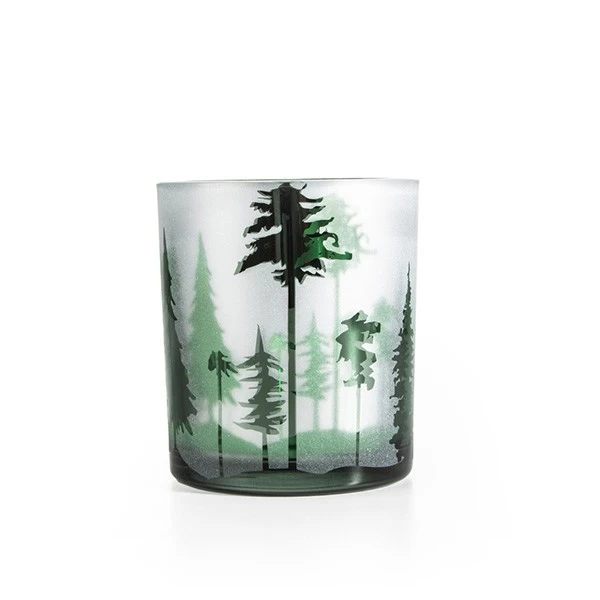 NEW Luxury Decorated Holiday Candle Glass Christmas Candle Glass