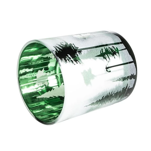 NEW Luxury Decorated Holiday Candle Glass Christmas Candle Glass