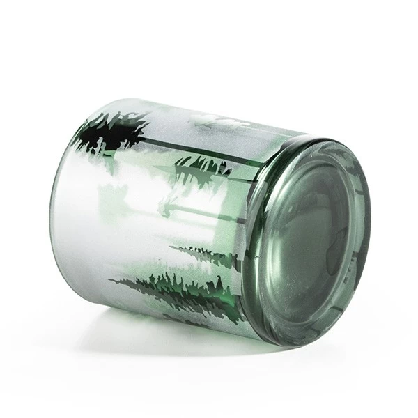NEW Luxury Decorated Holiday Candle Glass Christmas Candle Glass