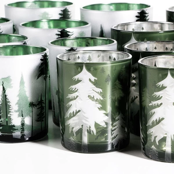 Woodland Pines Glass Jars Design and Wholesale