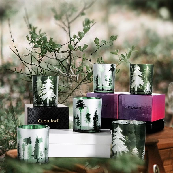 Woodland Pines Glass Jars Design and Wholesale