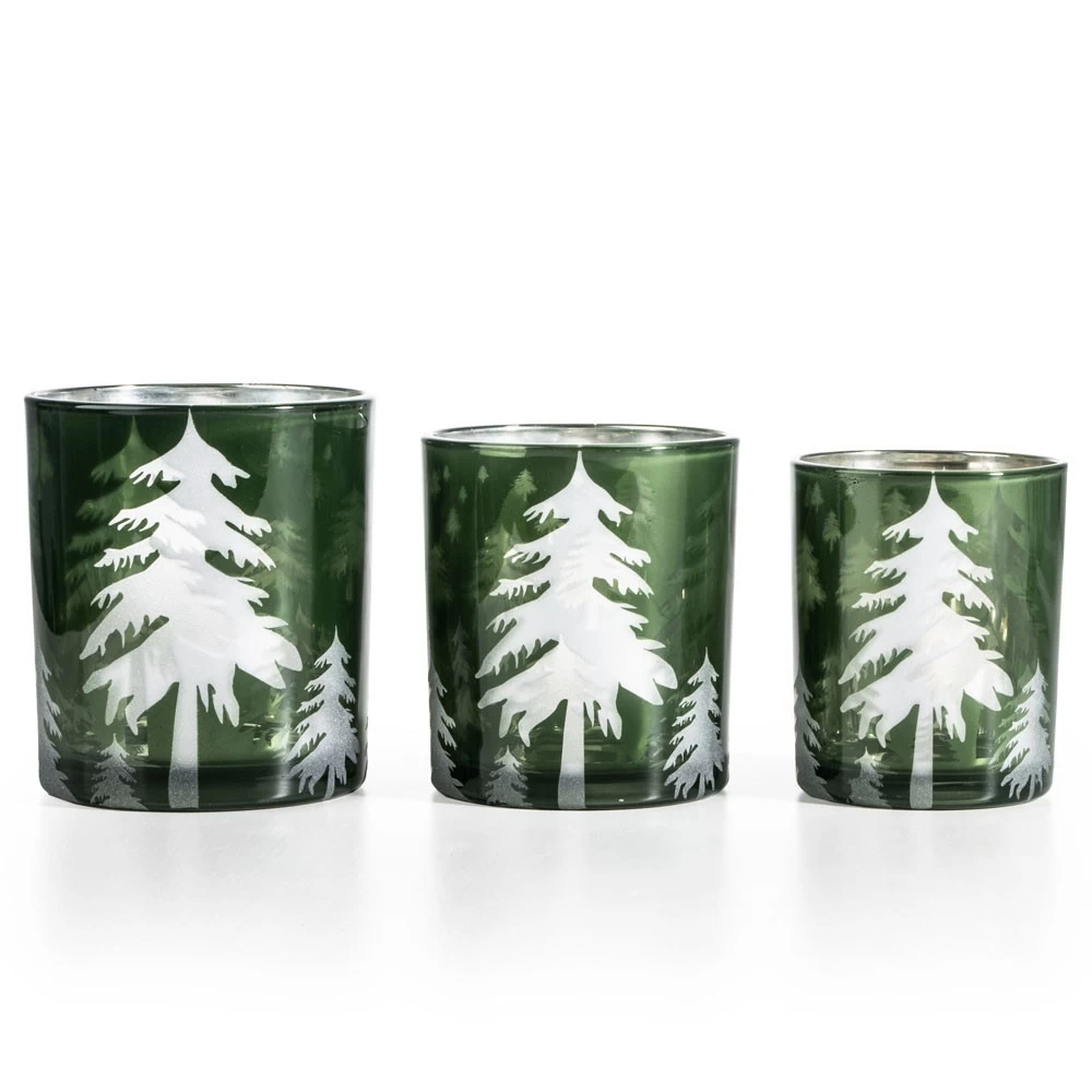 Woodland Pines Glass Jars Design and Wholesale