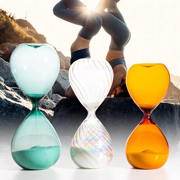 Premium Borosilicate Hourglass Sandy Timers, 3mins/5mins/15mins/30mins/45mins/60mins for home