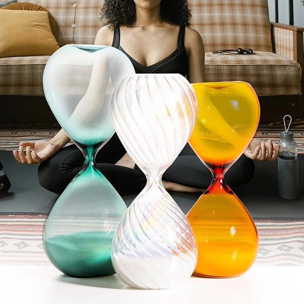 Premium Borosilicate Hourglass Sandy Timers, 3mins/5mins/15mins/30mins/45mins/60mins for home