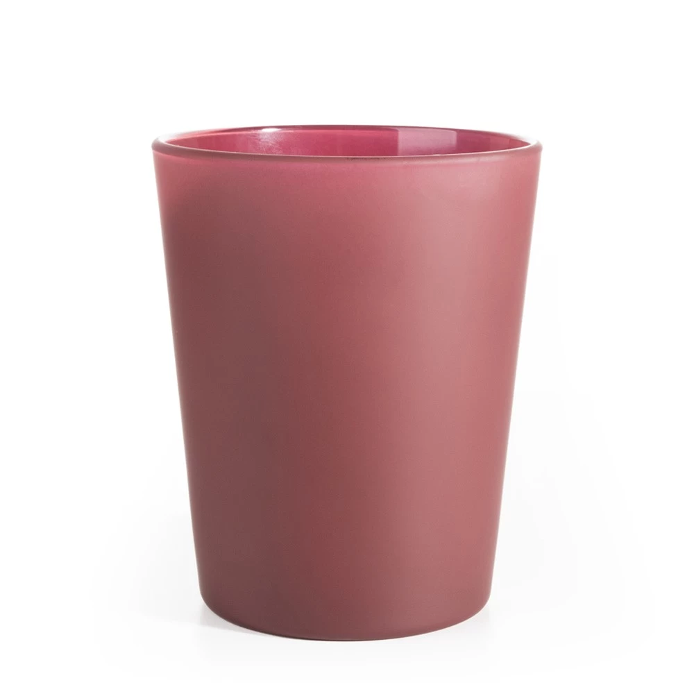 Matte Color Finish 35oz Large Conical Candle Jar, Planter Glass, Glass Vase