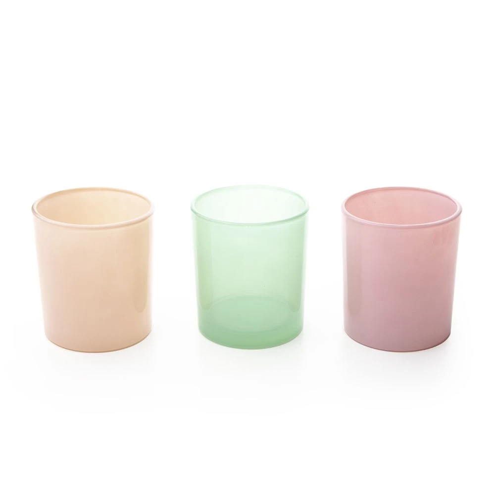 9oz Painted Candle Glass with Metal Lids