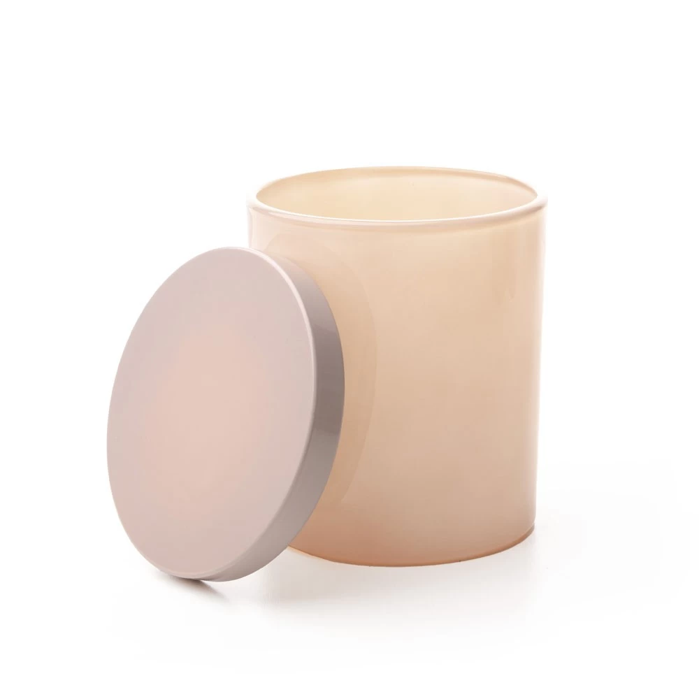 9oz Painted Candle Glass with Metal Lids