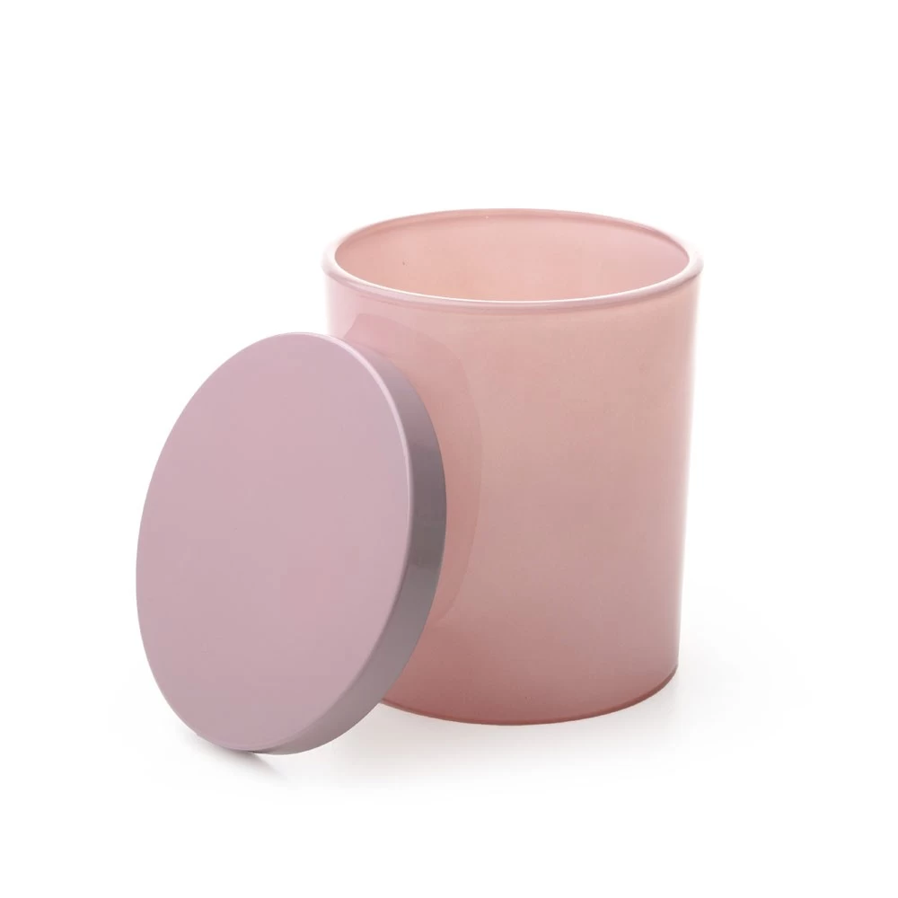 9oz Painted Candle Glass with Metal Lids