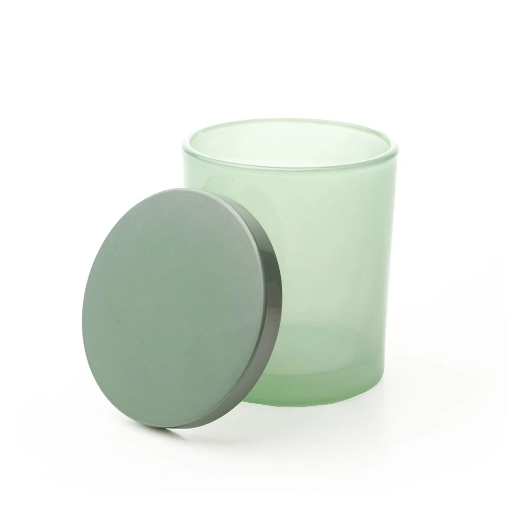 9oz Painted Candle Glass with Metal Lids