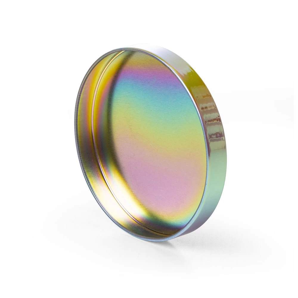 Iridescent Metal Lid Match with Iridescent Candle Jar