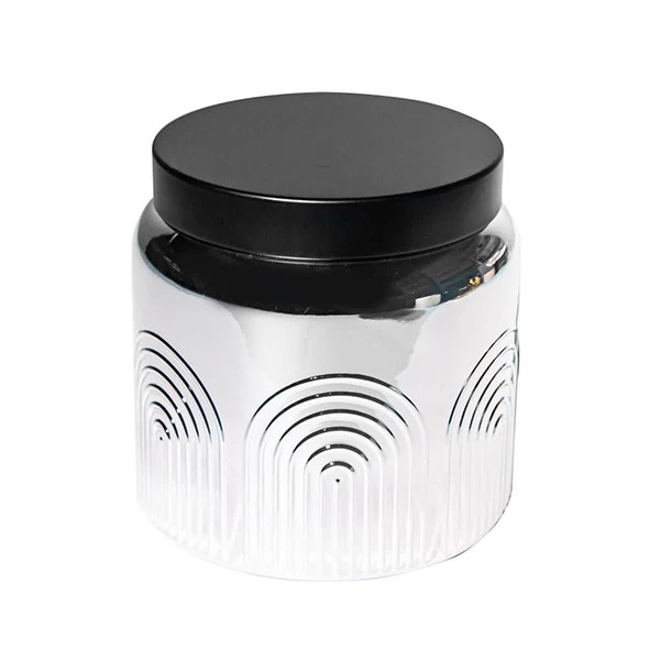 Metallic Silver candle jars wholesale