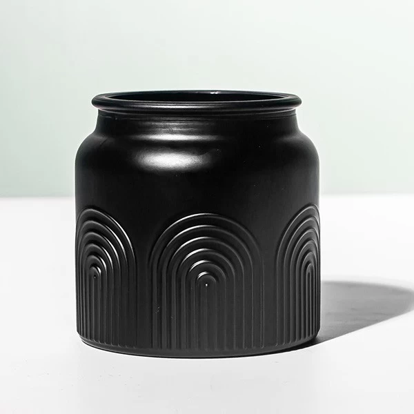 15oz Matte Black Candle Jar Supply