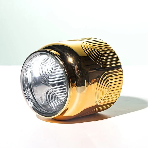 Metallic gold candle jars wholesale