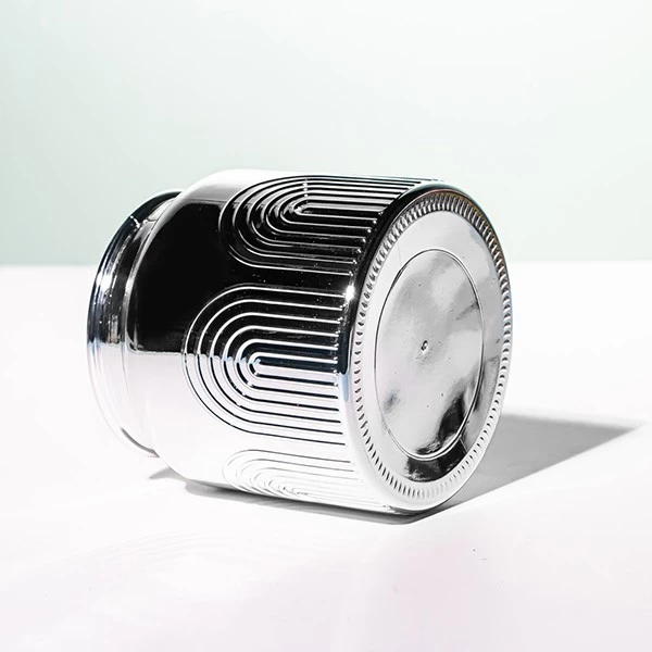 Metallic Silver candle jars wholesale