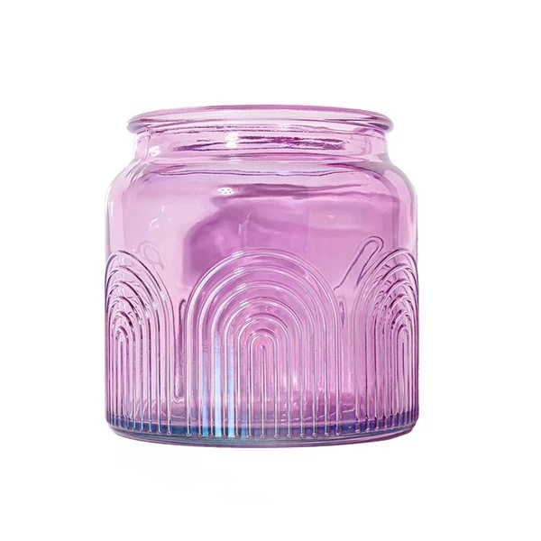 15oz Lacquering Purple Candle Jar Factory