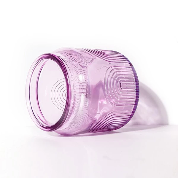 15oz Lacquering Purple Candle Jar Factory