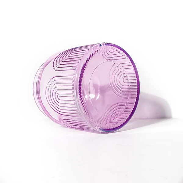 15oz Lacquering Purple Candle Jar Factory