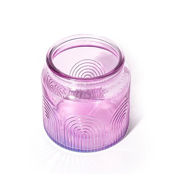 15oz Lacquering Purple Candle Jar Factory