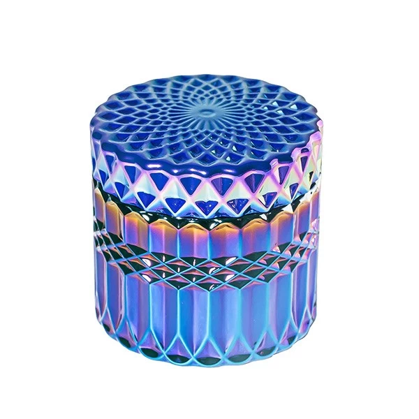 6oz ion plating candle jar with lid