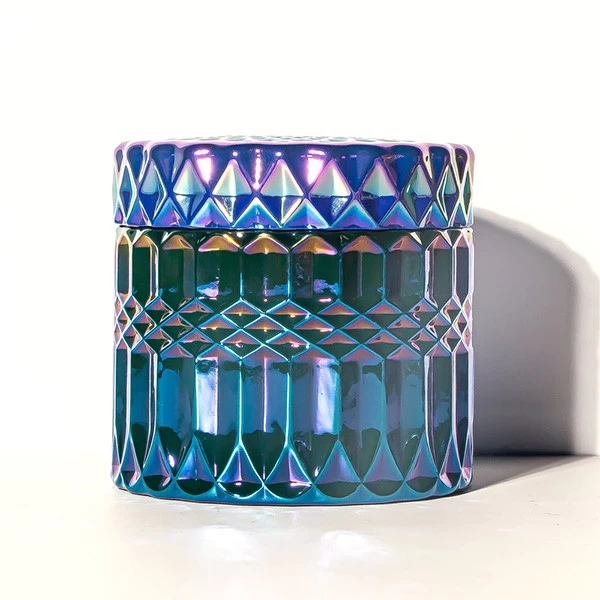 6oz ion plating candle jar with lid