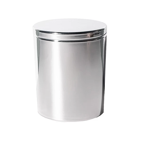 9oz Electroplated Silver Candle Glass Jar
