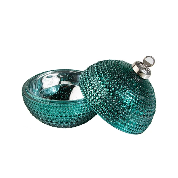 5oz Ornament Candle Glass Green