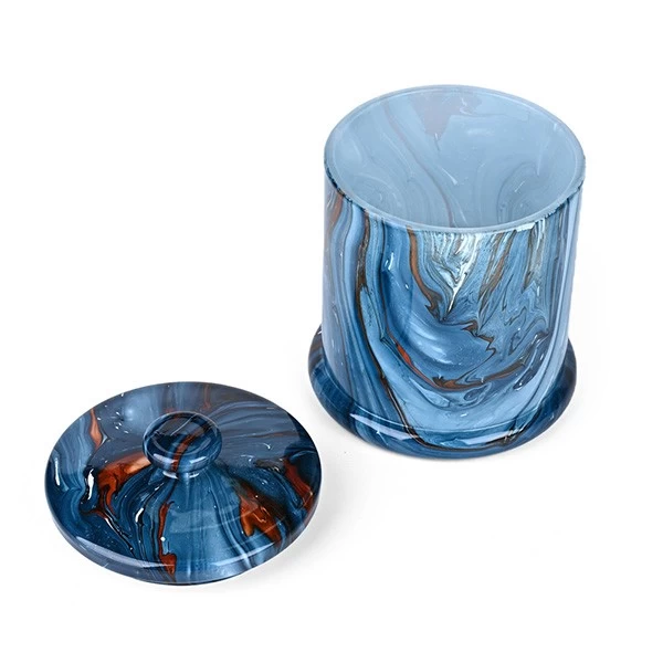 500 ml de bocal en verre artisanal artisanal avec fourniture de couvercle