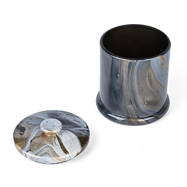 500 ml de bocal en verre artisanal artisanal avec fourniture de couvercle