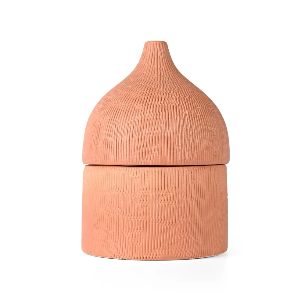 Decorative Storage Jars with Textured Lids for Modern Home Decor