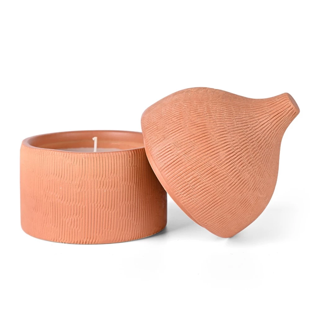 Decorative Storage Jars with Textured Lids for Modern Home Decor