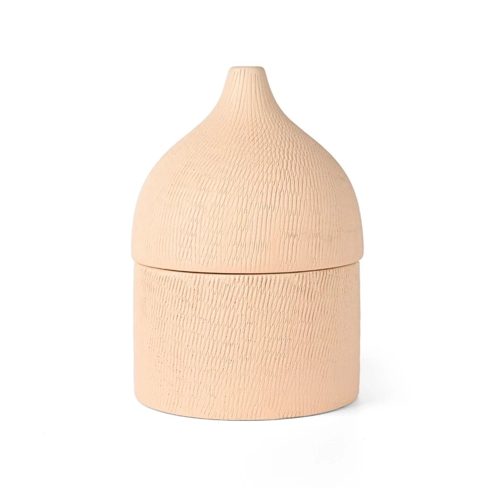 Decorative Storage Jars with Textured Lids for Modern Home Decor