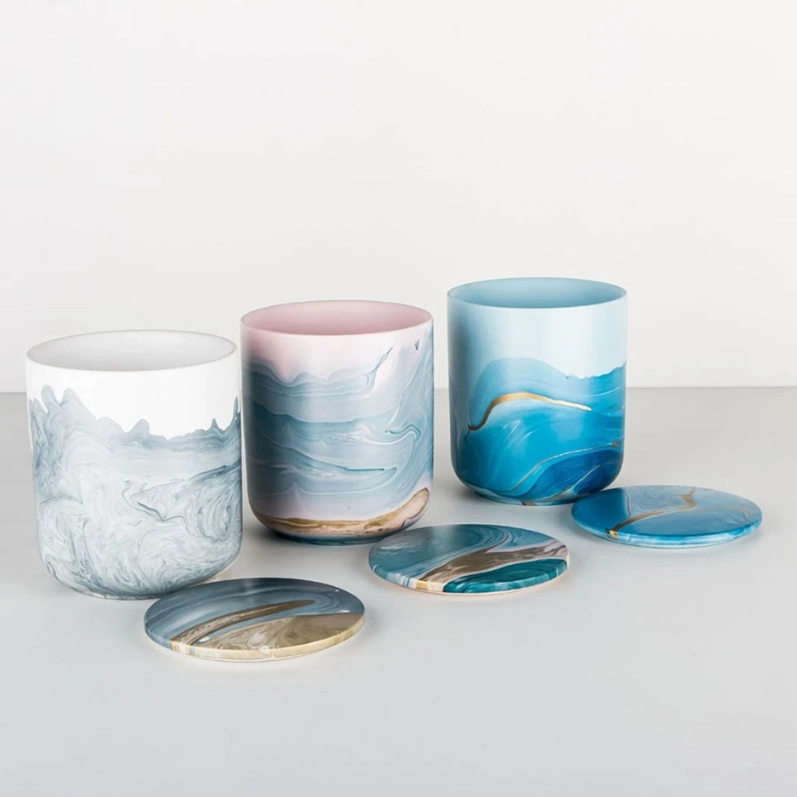 Eco-friendly colored candle jars manufacturer