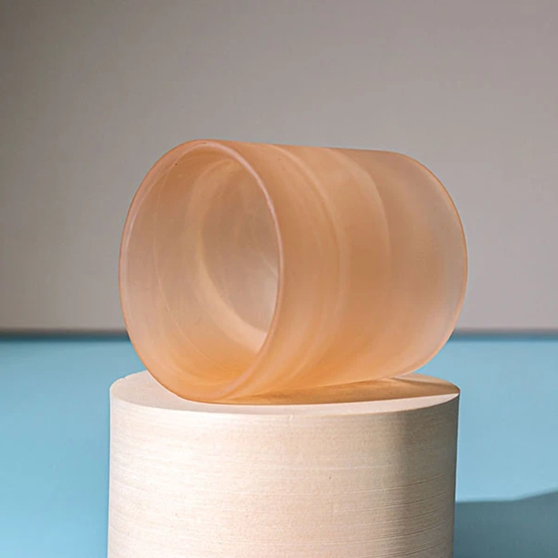 Low MOQ frosted glass cream jars supplier