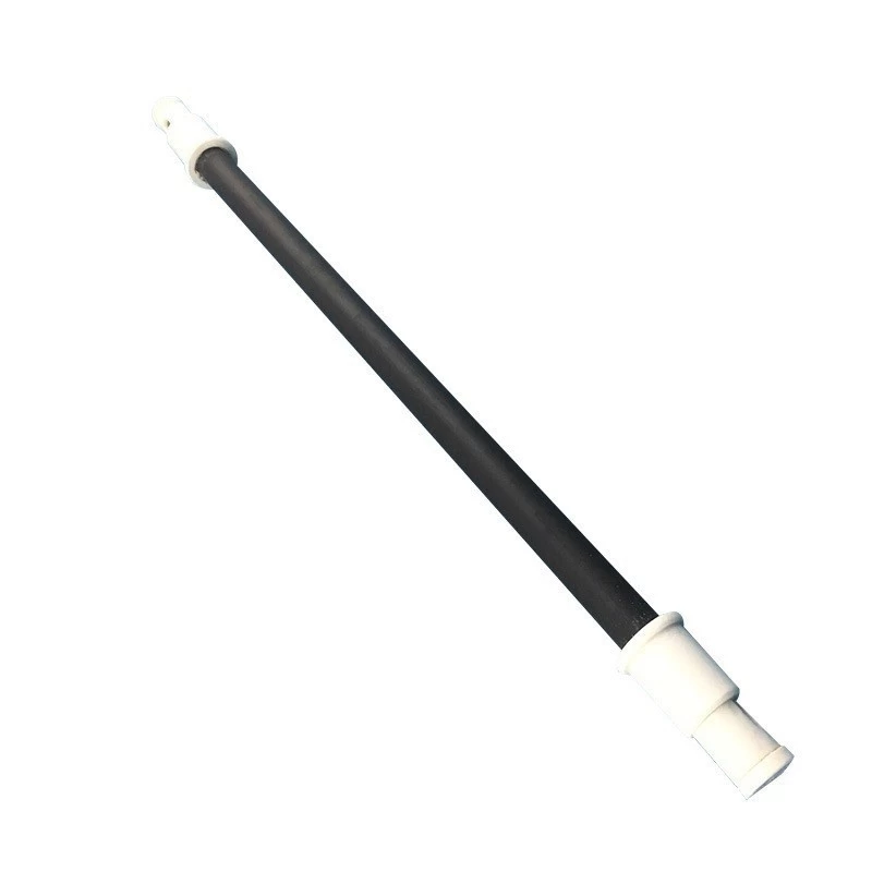 Tubo de calefacción eléctrica, tubo de calor de cerámica de carburo de silicio negro, varilla calefactora de fuego seco
