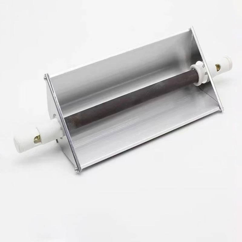 Tubo de calefacción eléctrica, tubo de calor de cerámica de carburo de silicio negro, varilla calefactora de fuego seco