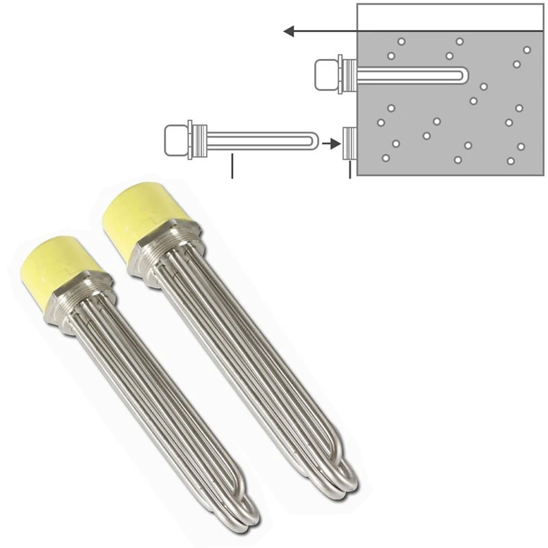 220V 3KW 280mm SS316電気没入オートクレーブ加熱要素ホームヒーター部品ベインマリーレジスタンス