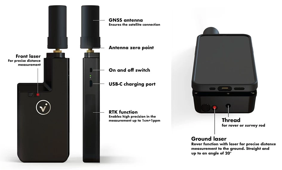 handheld 3D laser scanner, vidoc rtk rover, vidoc rtk rover price