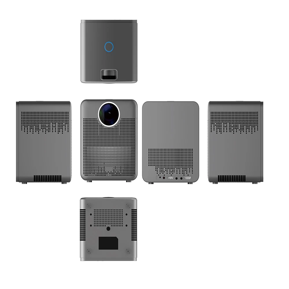 Android Smart WiFI โฮมเธียเตอร์ Full HD 1080P LCD แบบพกพา Projector