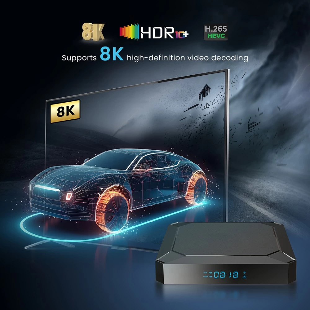 Rockchip RK3528A Quad Core Mail-450 Android 13 8K BT5.0 WiFi 6 TV Box